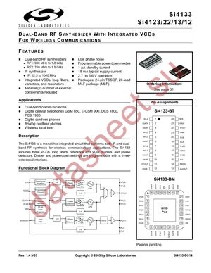 SI4123-BM datasheet  